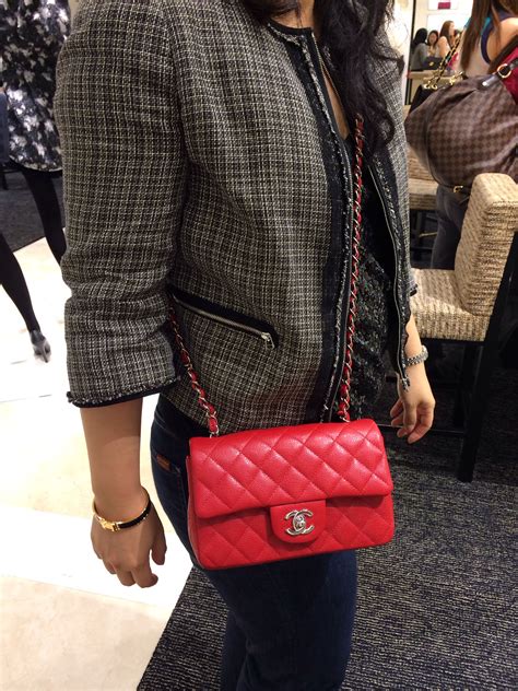 mini red chanel bag|vintage chanel bag red.